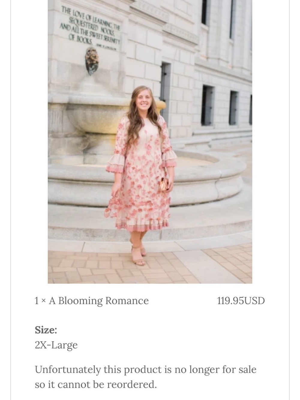 Dainty Jewells Soft Blush Floral Tiered Midi Dress